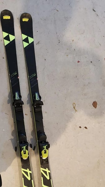 Used Fischer 155 cm Racing RC4 World Cup GS Skis With RC9 Bindings