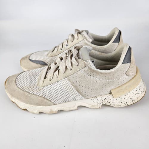 Sorel Kinetic Lite Lace Walking Shoes Sneakers Cream White NL3516-100 Womens 8