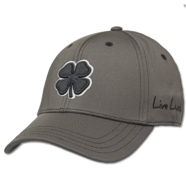 NEW Black Clover Live Lucky Premium Clover 22 Gray/Black Fitted S/M Hat/Cap