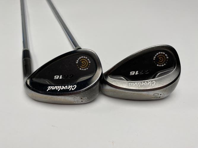 Cleveland CG16 Black Pearl Wedge Set 52* 10 | 60* 12 Traction Wedge Steel RH