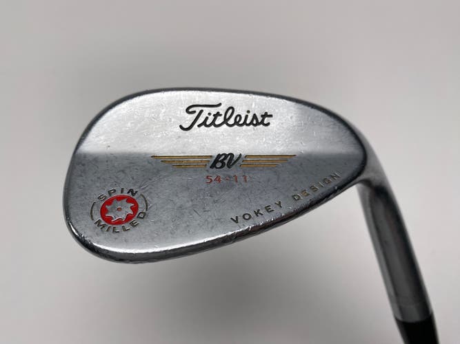 Titleist 2009 Vokey Spin Milled Chrome 54* 11 Bounce Wedge Steel Mens RH