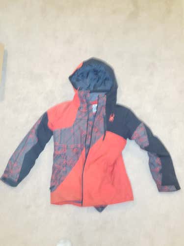 Red Used Kids Unisex Size 16 Spyder Jacket