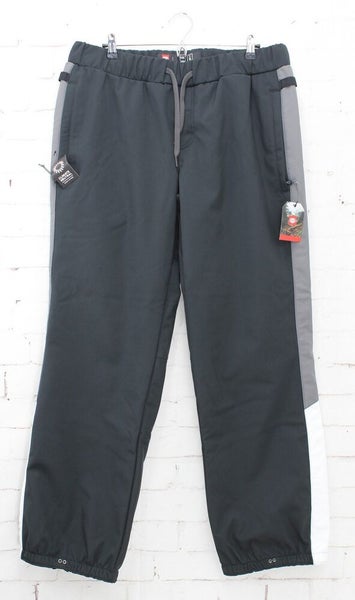 686 Waterproof Softshell Snowboard Track Pants, Men's Large Black Colorblock New