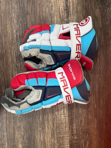 Used Player's Maverik m6 Lacrosse Gloves 13"