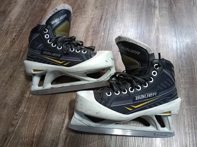 Used Bauer Supreme One.7 Goalie Ice Hockey Skates Regular Width Size Junior 3.5D