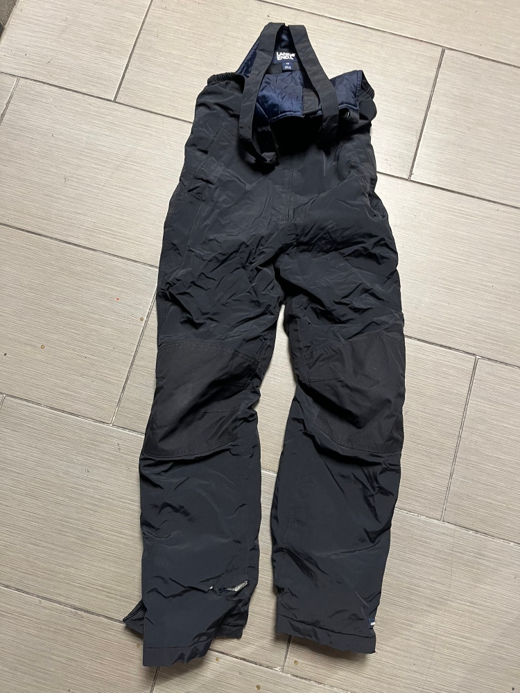 Snow Pants Child Size 12 Large Youth Ripzone Black Snowboarding
