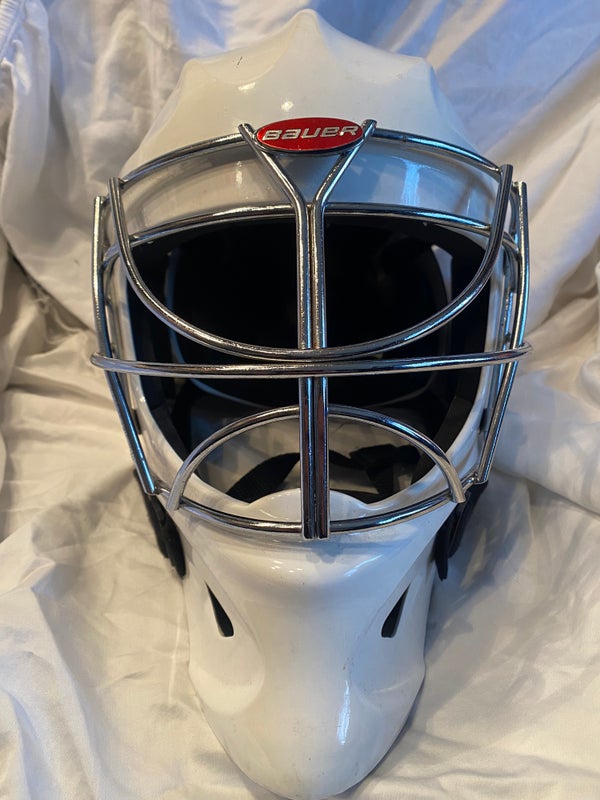 Medium Bauer Senior ice Goalie Mask with upgraded Cage