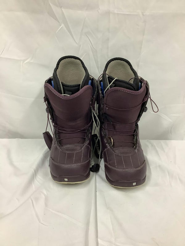Used Burton Speed Zone Grom Senior 5 Snowboard Womens Boots