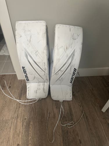 Used Large Bauer Hyperlite 2 Goalie Leg Pads
