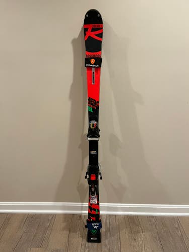 Used Unisex 2023 Rossignol 150 cm Racing Hero Athlete SL Skis With Bindings Max Din 12