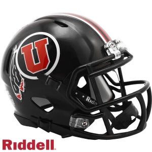 Riddell Speed Utah Utes Mini Helmet Black