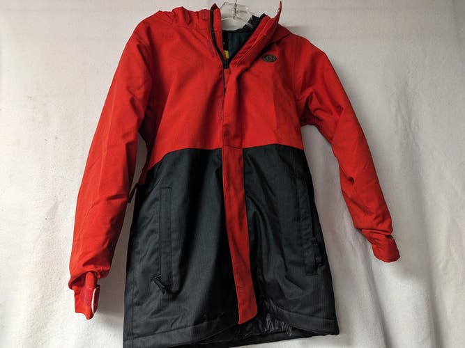 Volcom Hooded Ski/Snowboard Jacket Coat Size Youth Medium Color Red Condition Us