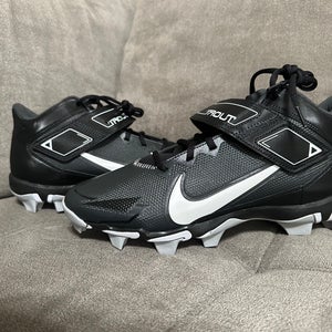 New Black Nike Top Force Zoom Trout 8 Sz 10.5