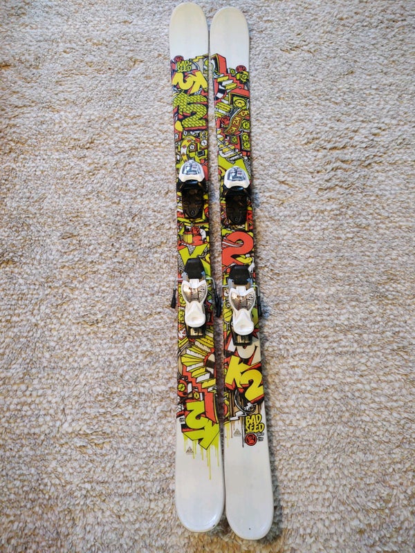 K2 Bad Seed Twin Tip All Mountain Junior Skis, 139cm, with Marker M7 Bindings