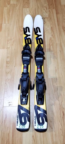 Used Kid's HEAD 97 cm Skis With Bindings 10.