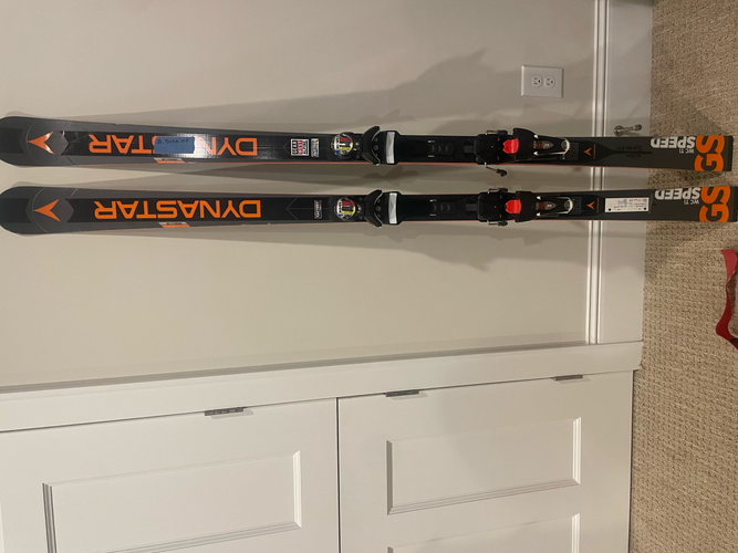 Used Dynastar 170 cm Racing Speed WC FIS GS Skis With Bindings Max Din 12