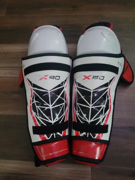 Senior Used Bauer Vapor X80 15" Shin Pads