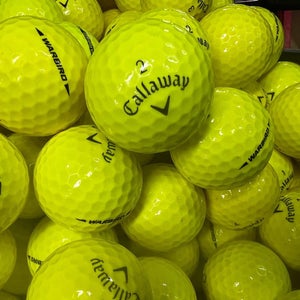 12 Yellow Callaway Warbird  Near Mint AAAA Used Golf Balls
