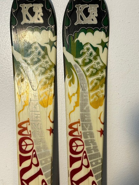 K2 World Piste Telemark Skis 174 cm. Targa G3 Bindings NICE!