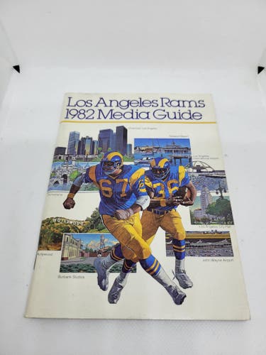 Vintage Los Angeles Rams NFL 1982 Media Guide