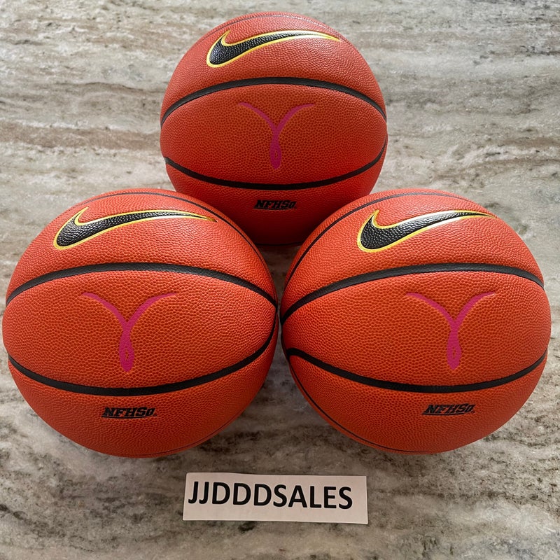 Set of 3 Official Nike Elite Championship Gold Kay Yow Breast Cancer Game Balls Basketball Women’s