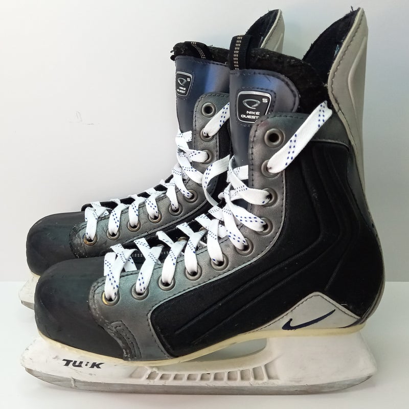 Senior Used Nike Quest 5 Hockey Skates Regular Width 6 (Men 7 US Shoe Size)