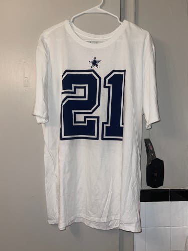 Nike Tee Athletic Cut NFL Dallas Cowboys Ezekiel Elliott Shirt Mens Size XL BNWT
