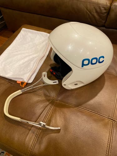 Used Small POC Skull Orbic X Spin Helmet FIS Legal
