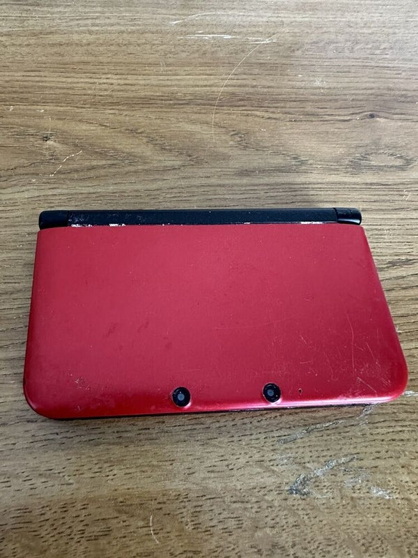 Nintendo 3DS LL XL Red Console System - BROKEN FOR PARTS OR REPAIR UNTESTED