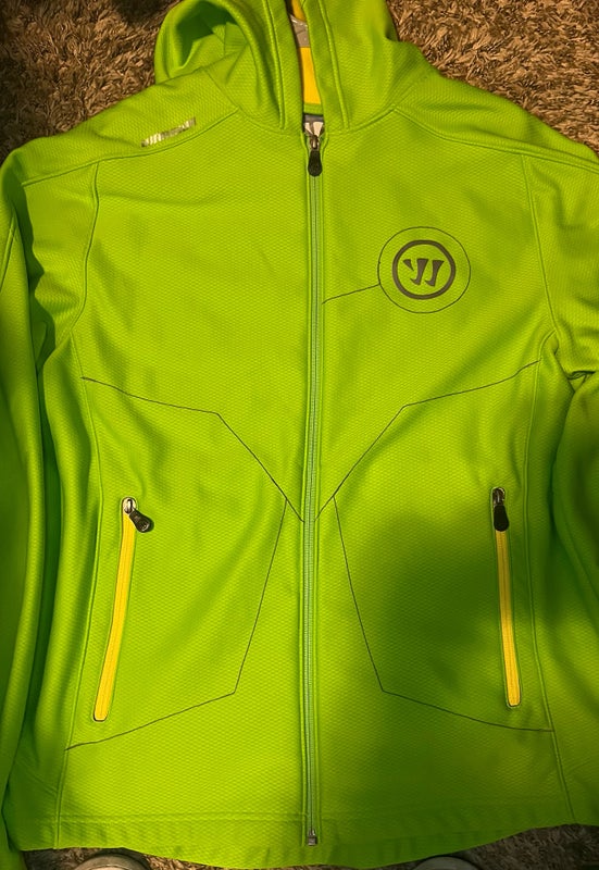 Neon Green And Yellow Warrior Hockey Jacket Men’s Large
