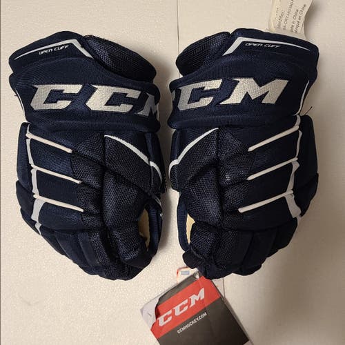 New CCM JetSpeed FT390 Navy Gloves 13"
