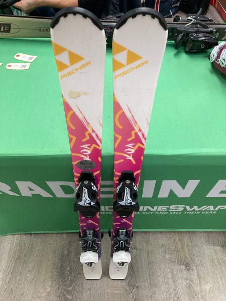 Used Kid's Fischer Koa 110cm Skis w/Fischer FJ4 bindings