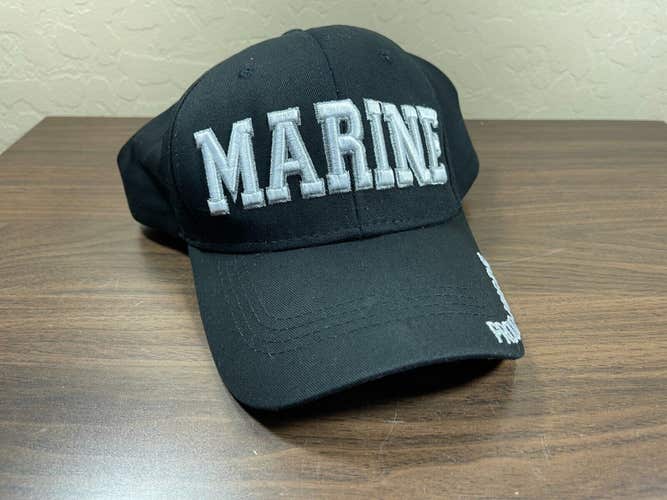 USMC Marine Corps Marines MILITARY SALUTE TO SERVICE Adjustable Snapback Cap Hat