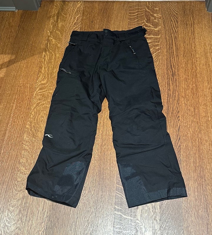 Black Used Kids Unisex Kjus Pants Size 8 Practically New