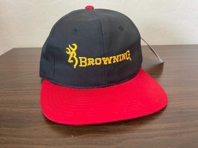 Browning Arms Company SUPER AWESOME Black Adjustable Snapback Cap Hat!