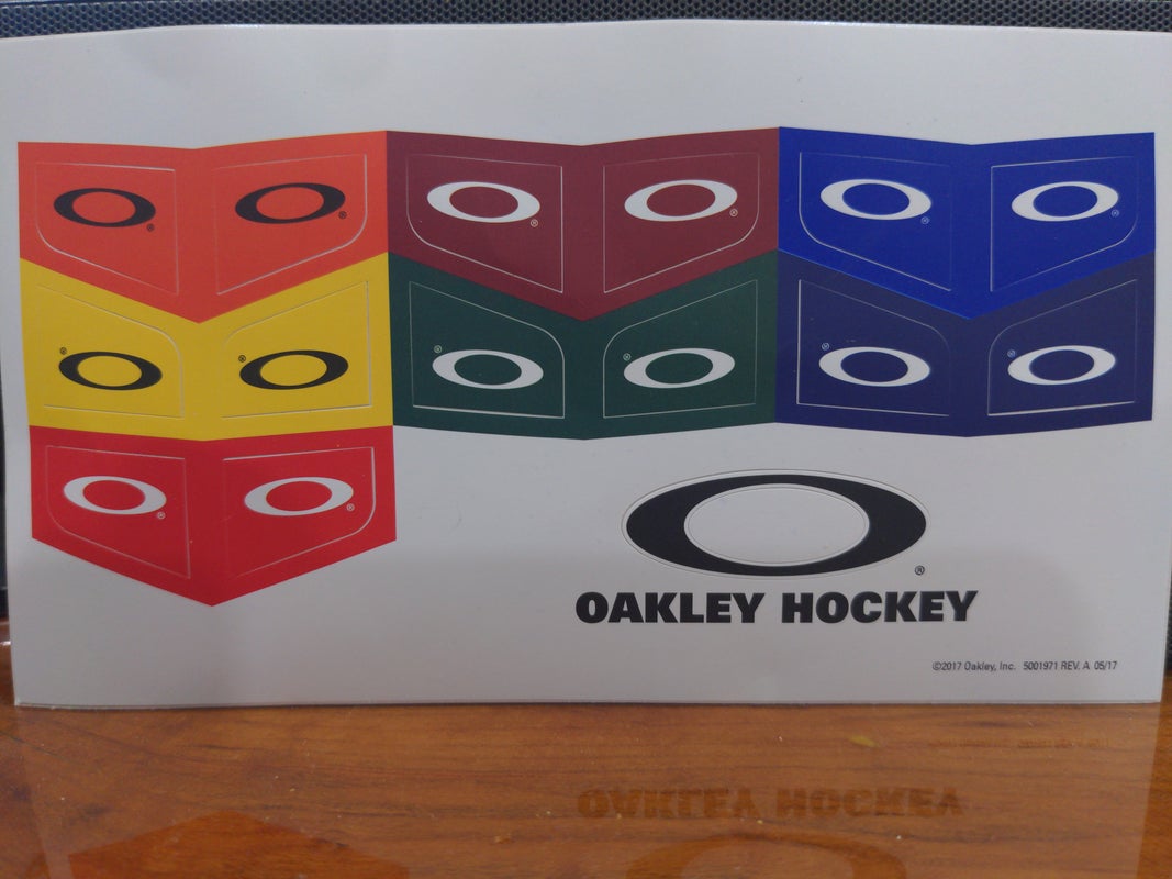 New Oakley Stickers Decals Hockey Vizor Shield