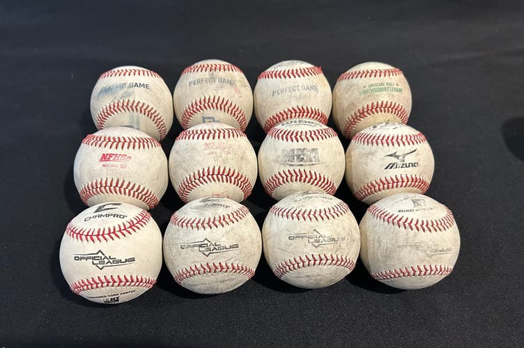 Baseballs - Mizuno, Diamond, Rawlings, Wilson