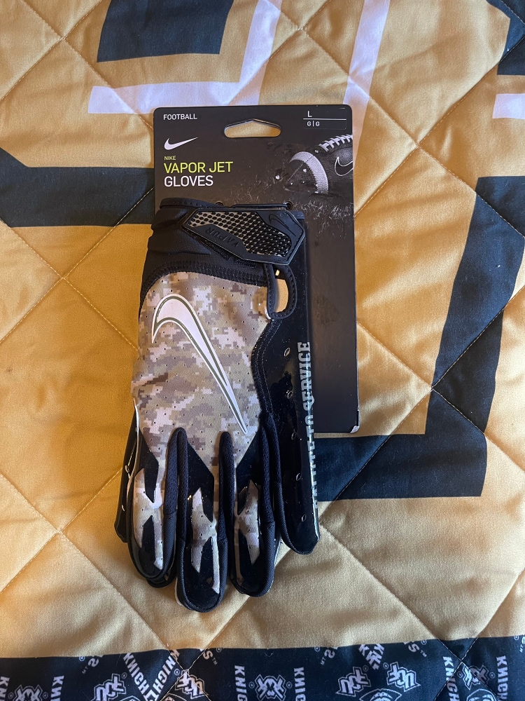 Nike Vapor Jet Solute To Service NFL Camo Receivers Gloves Adult Large
