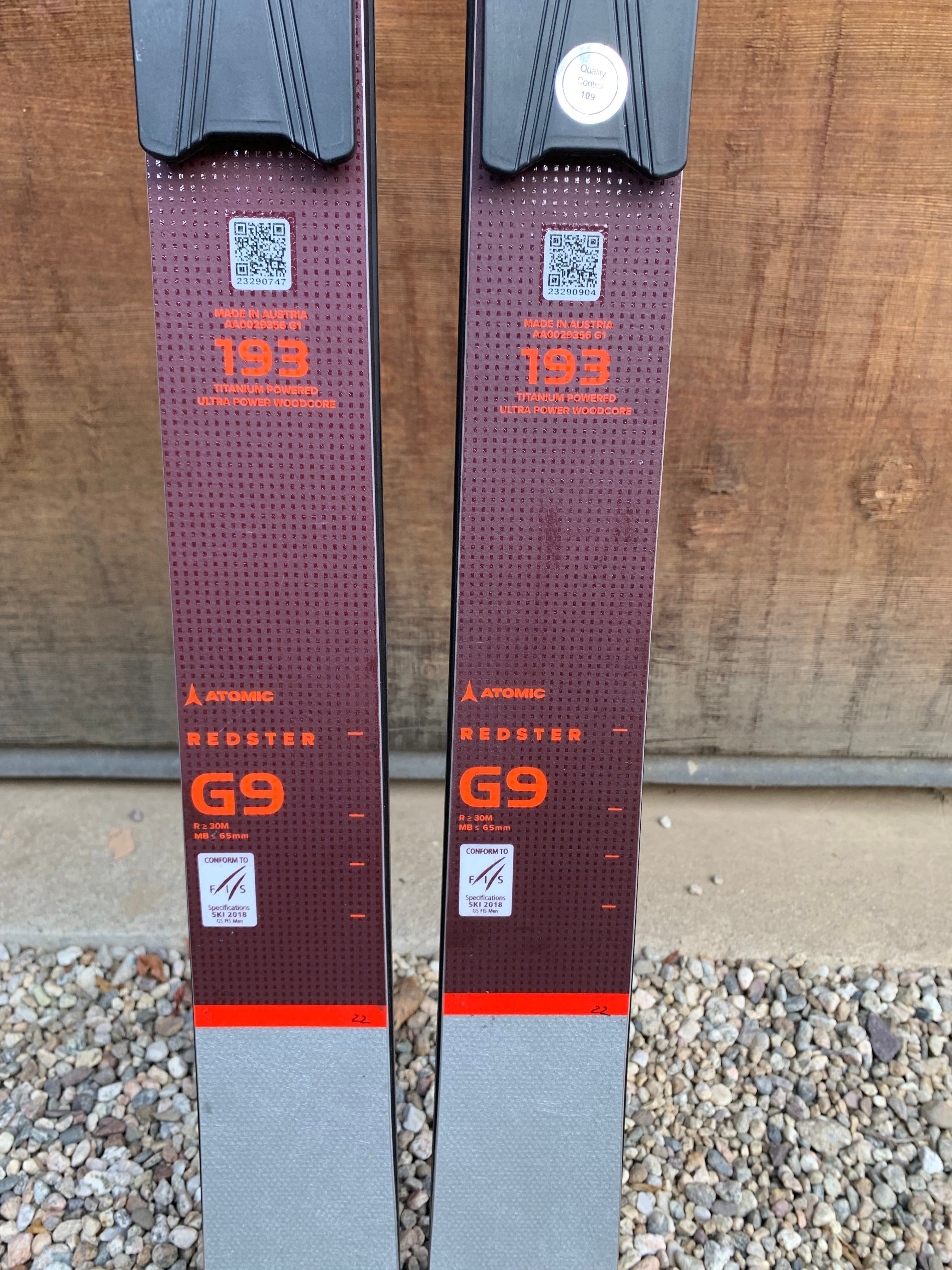 2023 Atomic 193 cm Redster G9 FIS GS Skis | SidelineSwap
