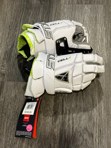 New Goalie STX Cell V Lacrosse Gloves Large