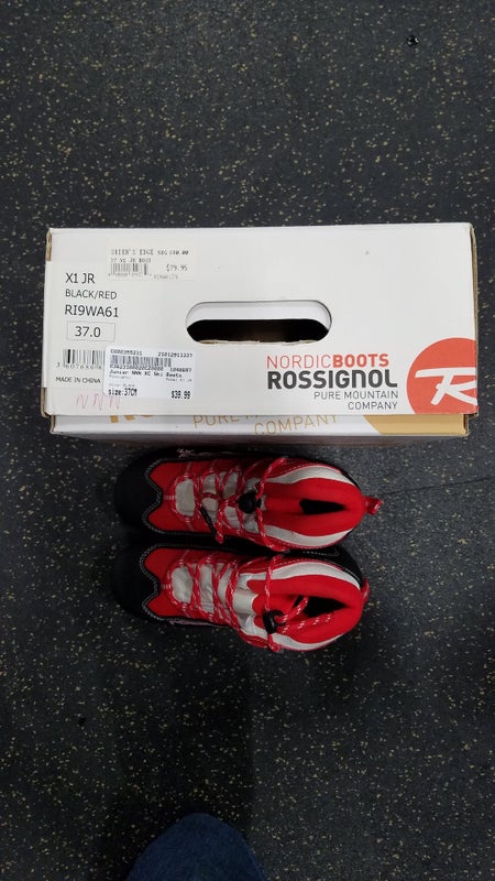 Used Rossignol X1 Jr W 06 Jr 04-04.5 Cross Country Ski Mens Boots