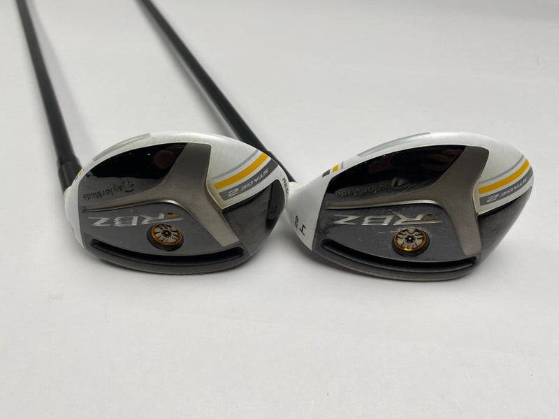 Taylormade RocketBallz Stage 2 3 & 4 Hybrid Set 19* 22* RocketFuel Stiff RH HC