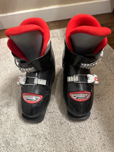 Bottes De Ski Nordica Junior GPT2 – Enfant, 20.5, Blanches/violettes, Occasion