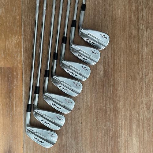 Men's Right Handed Stiff 115g Flex Steel Shaft Callaway Apex Pro 21 (4-PW) Iron Set