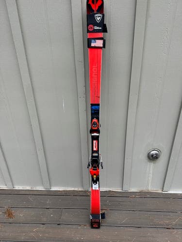 Used Unisex 2021 Rossignol 171 cm Racing Hero FIS GS Pro Skis With Bindings Max Din 10