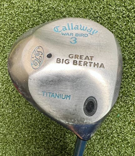 Callaway Great Big Bertha Warbird Titanium 3 Wood / Ladies Gems Graphite /sa6654