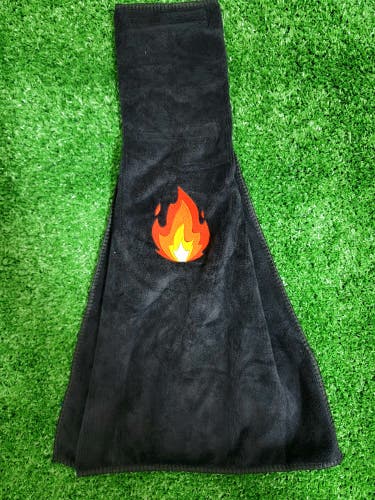 Fire Emoji Football Towel