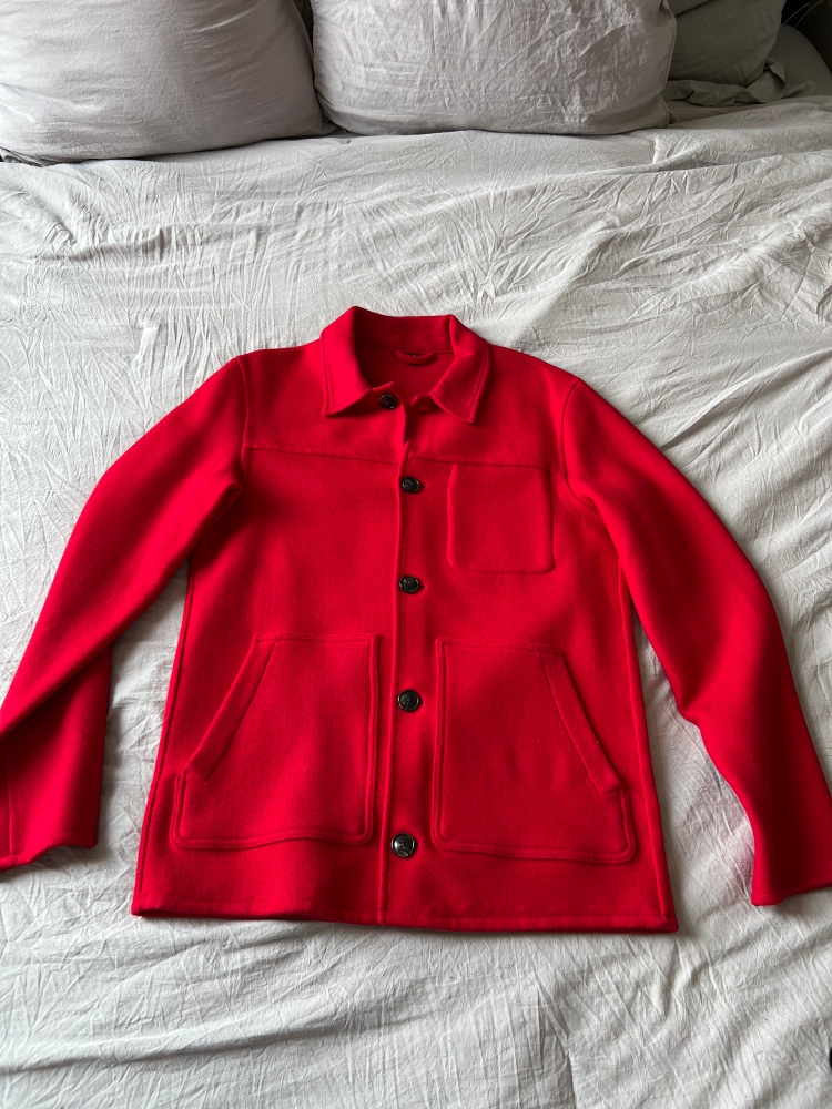 Men’s Red Bonobos Small Wool Jacket