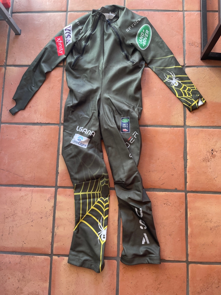 New 2021 Large US Ski Team Spyder Non-padded Downhill Suit FIS Legal