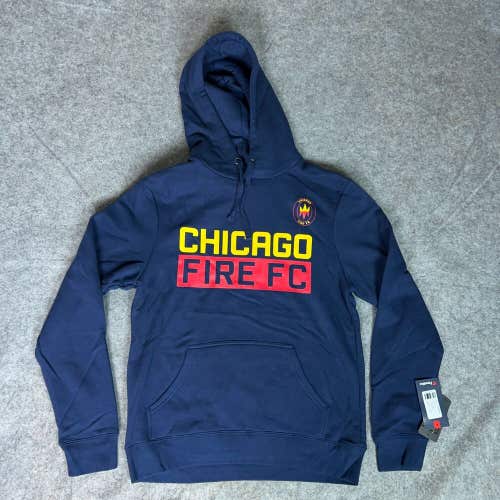 Chicago Fire Mens Hoodie Medium Navy Sweatshirt Sweater Fanatics Soccer MLS NWT